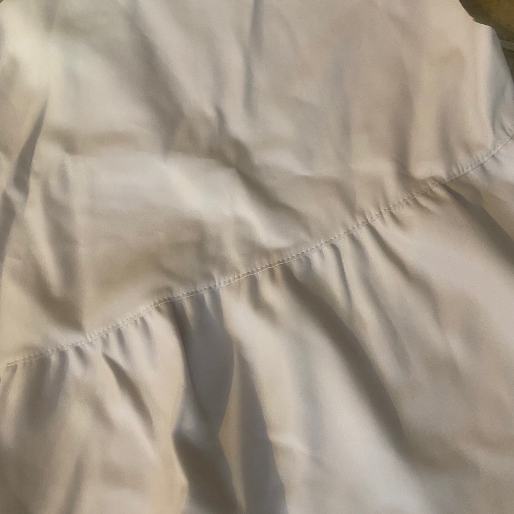 Zara sleeveless ruffle shirt